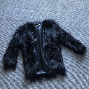 Rossmore black fur coat small